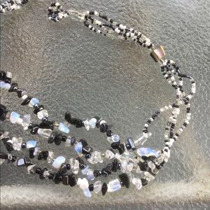 Hematite and Opalite Necklace